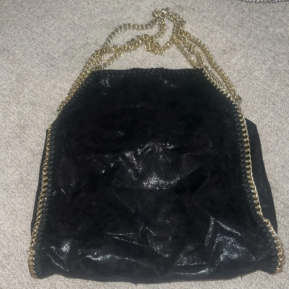 Boutique gold chain shoulder bag - Picture 2 of 6